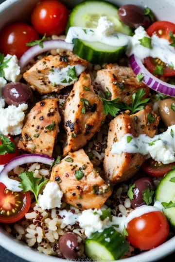 Greek Chicken Bowls: Easy and Fresh 15-Minute Meal