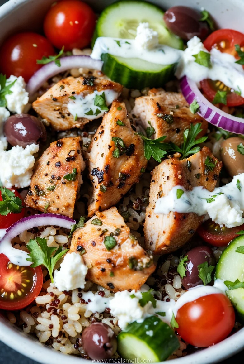 Greek Chicken Bowls: Easy and Fresh 15-Minute Meal