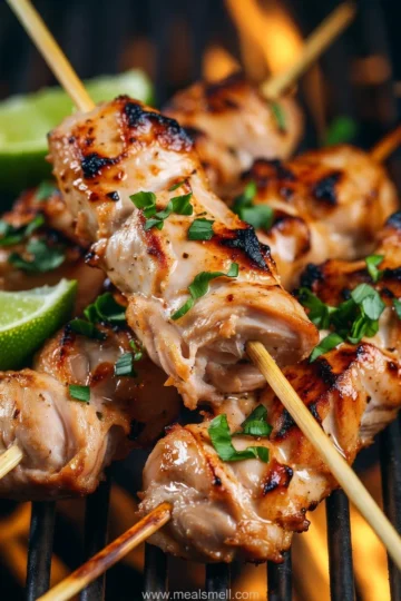 Grilled Thai Coconut Chicken Skewers: Easy Recipe.