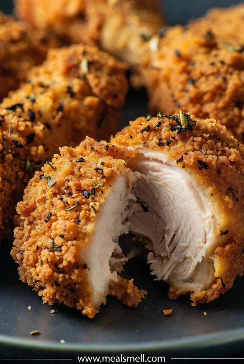 Homemade KFC Chicken in the Oven is crisp and easy.