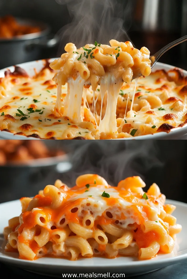 Oven-Baked 4-Ingredient Zesty Italian Macaroni recipe.