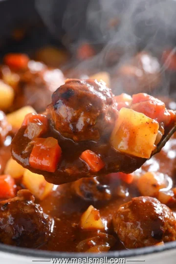 Oven-Baked Amish Meatball Stew