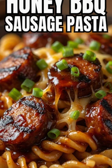 One-Pot Honey BBQ Sausage Pasta: An Easy Dinner.