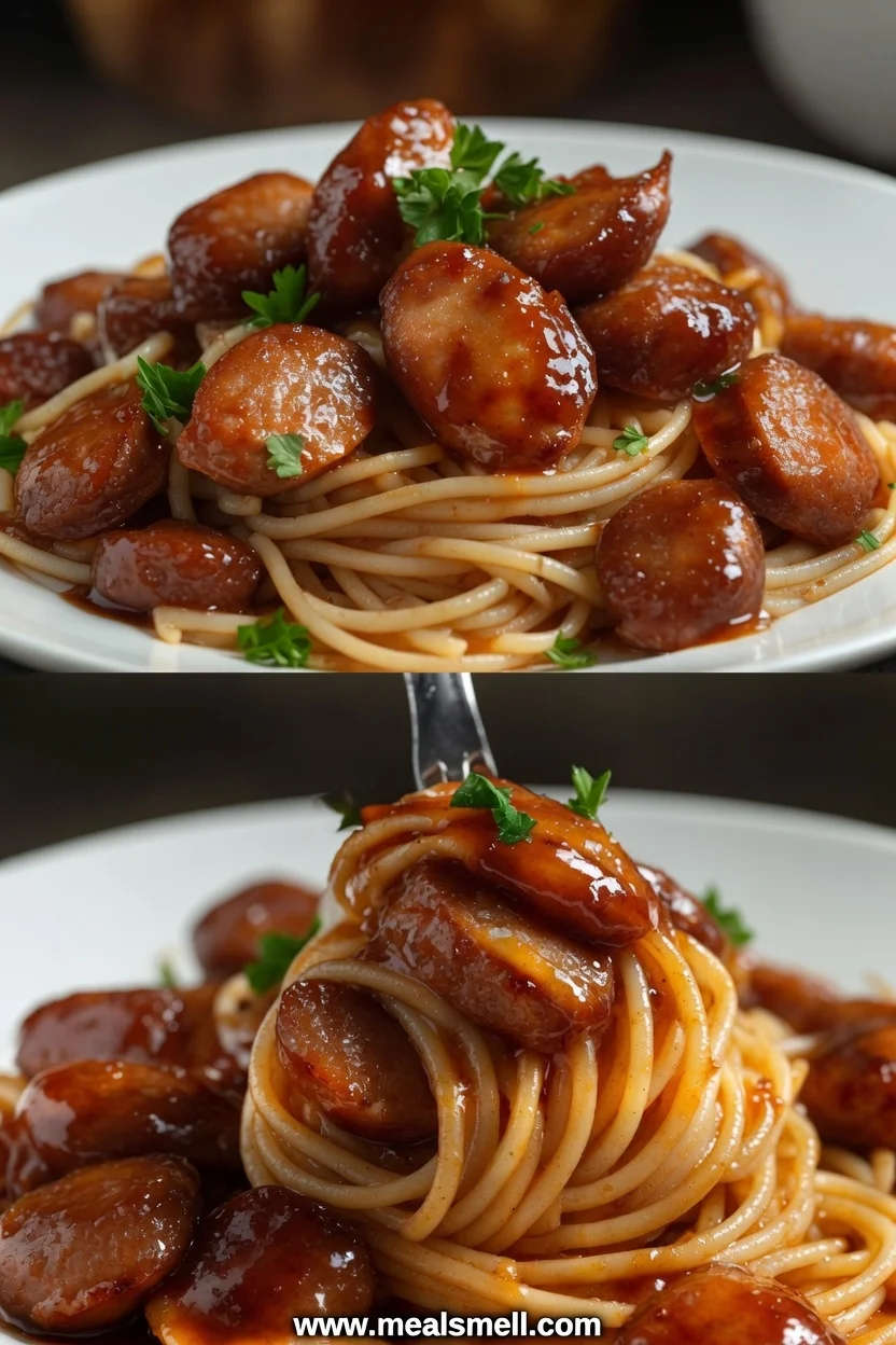 One-Pot Honey BBQ Sausage Pasta: An Easy Recipe.