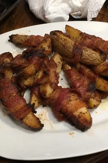 Bacon Wrapped Potato Wedges