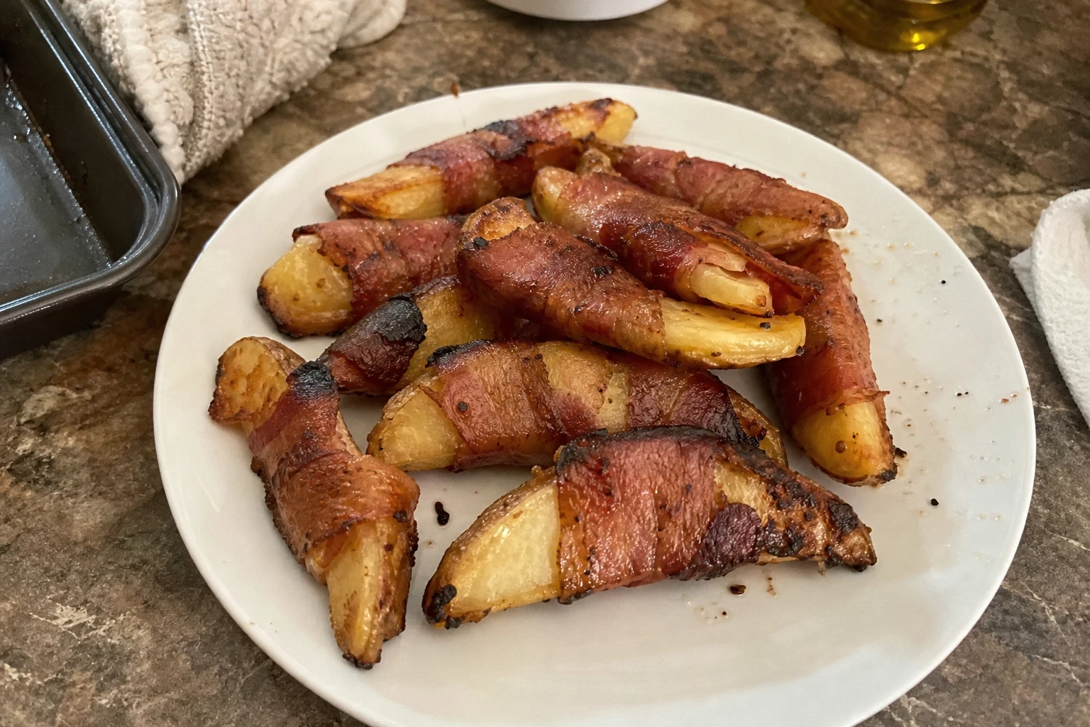 Bacon Wrapped Potato Wedges