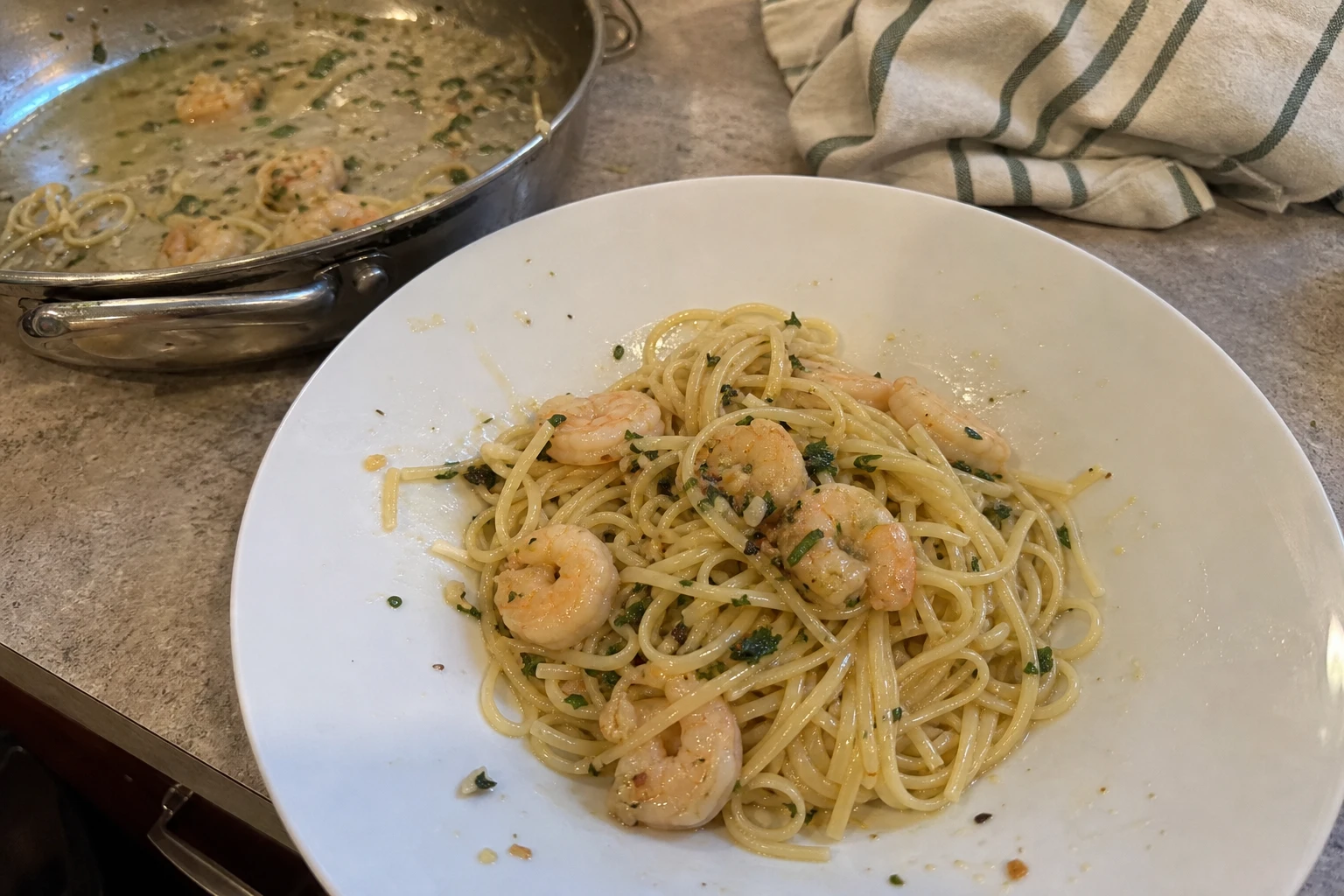 One-Pan Lemon Garlic Butter Shrimp Pasta