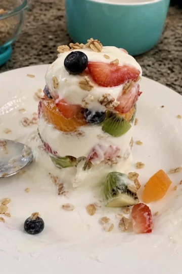 Rainbow Fruit and Yogurt Parfaits with Granola