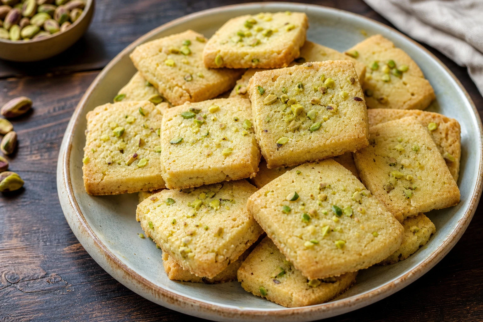 Homemade Pistachio Shortbread Recipe