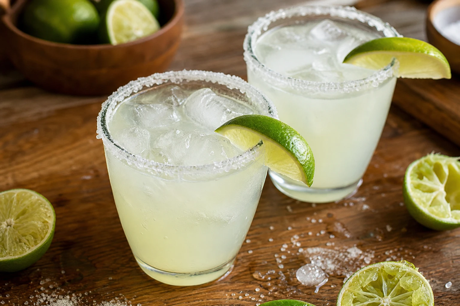 A cocktail shaker with ingredients for margarita preparation