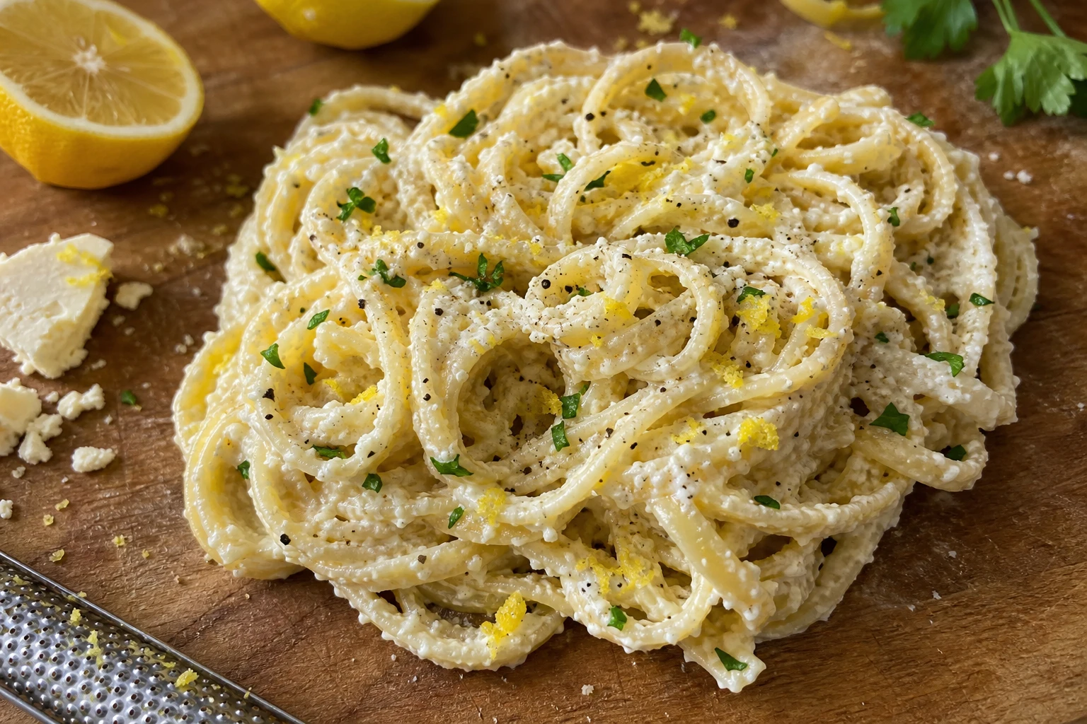 One-Pot Pasta With Ricotta and Lemon