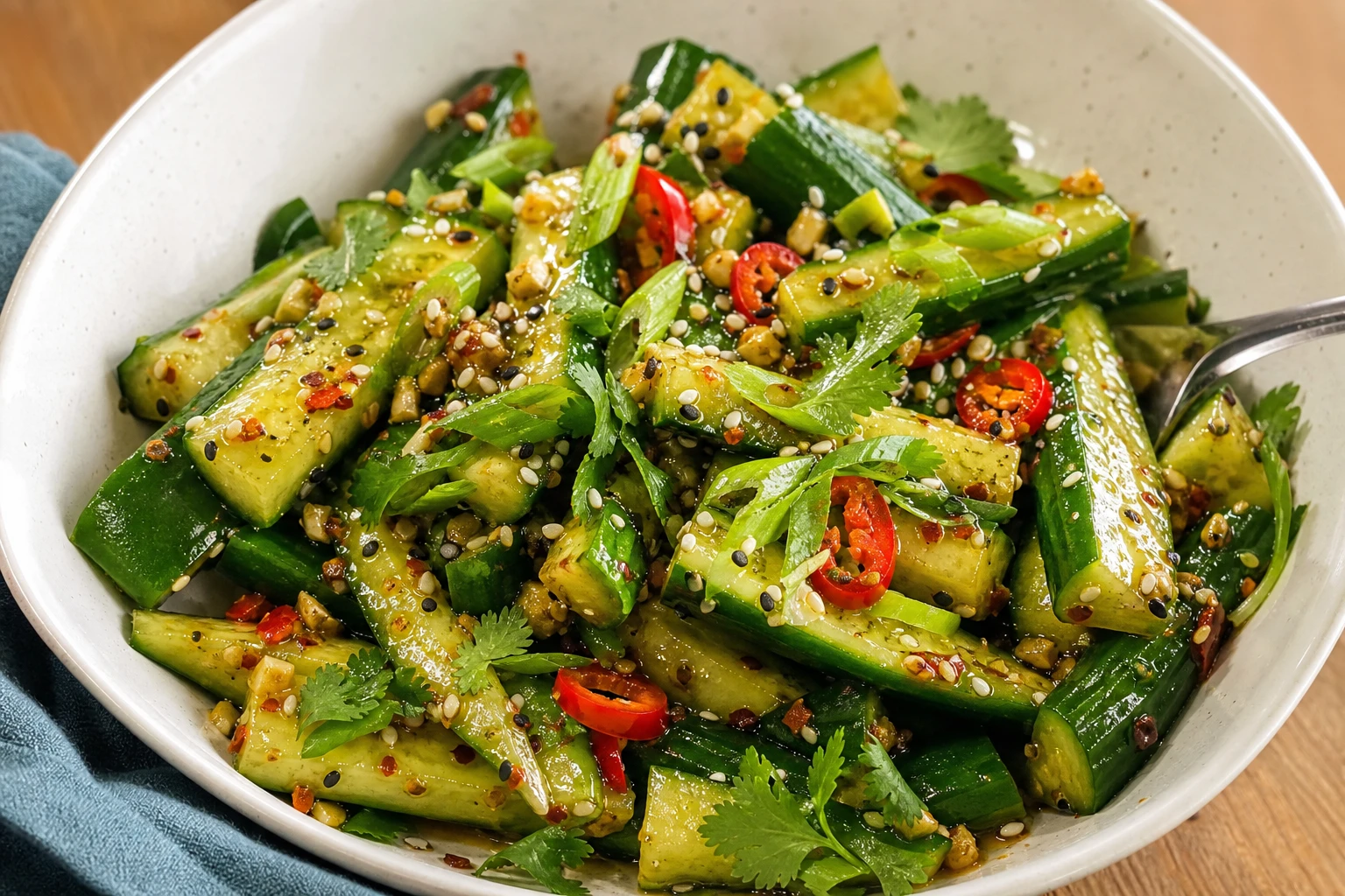 Spicy Asian Cucumber Salad