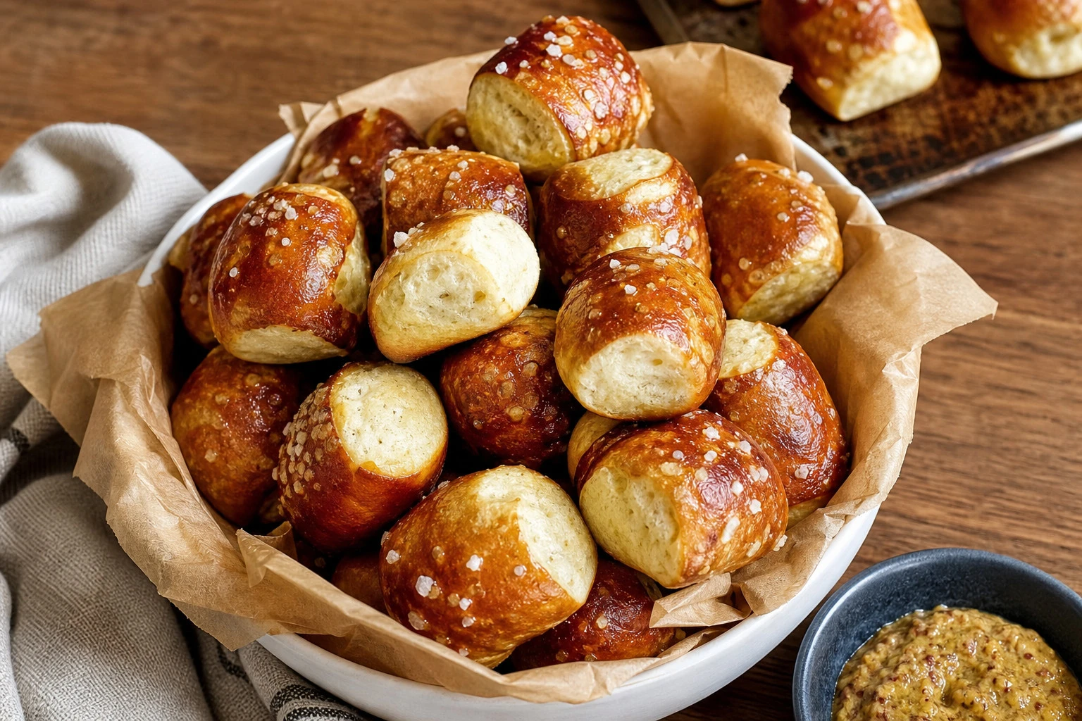 buttery soft pretzel bites